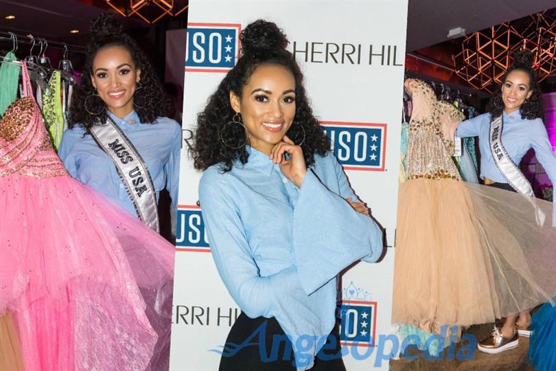 Miss USA 2017 Kara McCullough spent a day with The USO for Operation ‘That's My Dress’